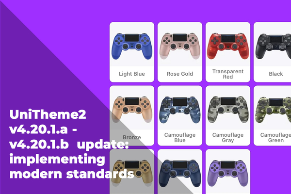 UniTheme2 v4.20.1.a - v4.20.1.b update: implementing modern standards, improving performance