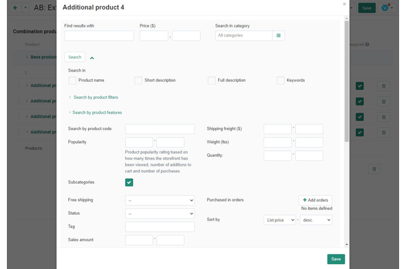 CS-Cart add-on - Extended "Buy together"